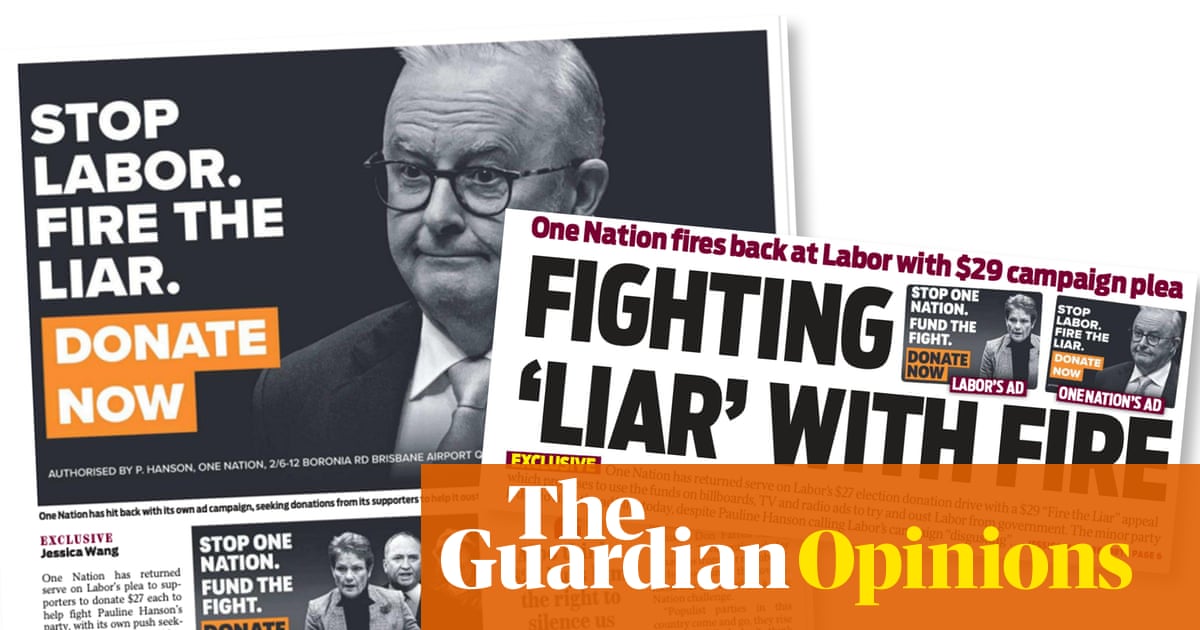 As One Nation seeks donations to ‘fire the liar’, News Corp gives it front-page billing | Weekly Beast