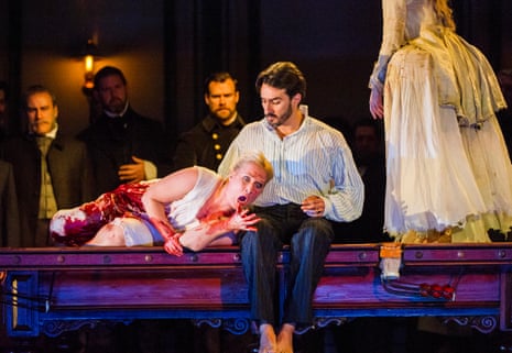 ‘Precision, detail, concentration’: Diana Damrau in the title role with Charles Castronovo as Edgardo in Lucia di Lammermoor at the Royal Opera House.