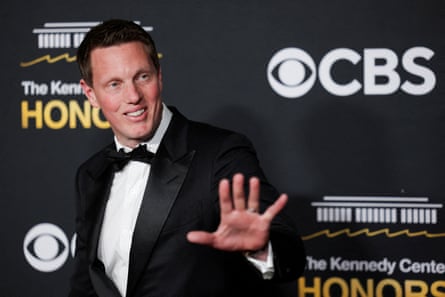 David Ellison poses on the red carpet in 2025