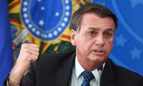 Bolsonaro in Brasilia in February. The court voted unanimously to launch an inquiry into Bolsonaro’s claims of electoral fraud.