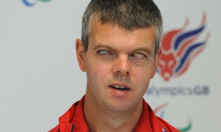 Dave Clarke, Great Britain’s leading goalscorer in blind football with 128 goals in 144 appearances, pictured during the Paralympics in London in 2012.