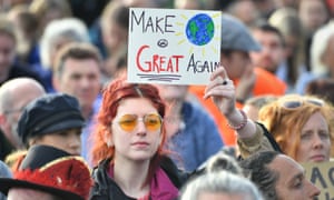 Extinction Rebellion protesters in London’s Hyde Park last week.