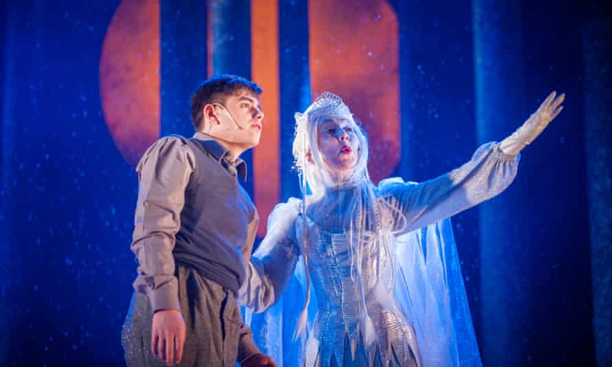 Cristian Ortega (Edmund) and Pauline Knowles (The White Witch) in The Lion, the Witch and the Wardrobe