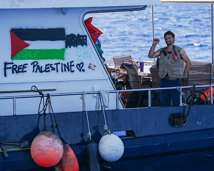 Italy to end support for international Gaza flotilla as it nears destination | Gaza | The Guardian