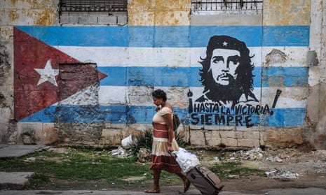A mural of Che Guevara, in Havana.