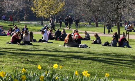 Unseasonably warm weather in St James’s Park, London, on 25 February.