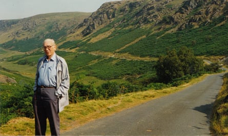 Len Clark at Abergwesyn Commons, which he saved from afforestation