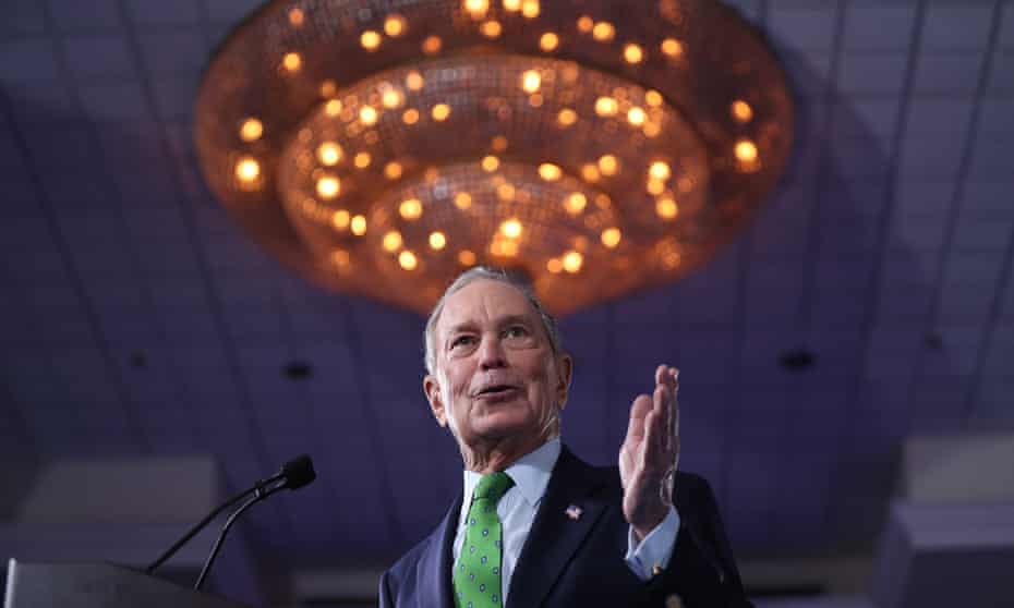 Mayor Mike Bloomberg speaks during a “United for Mike,” event held in Aventura, Florida.