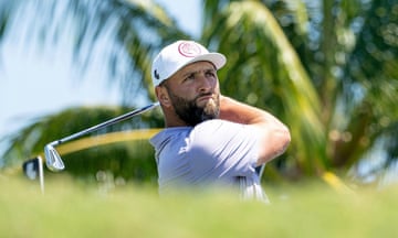 Jon Rahm during the second round of LIV Golf Miami at the Trump National Doral on 6 April 2024 in Doral, Florida