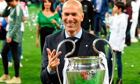Zinedine Zidane won the Champions League three years in a row with Real Madrid