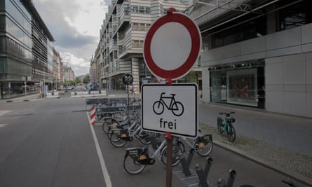 Berlin car-free section of Friedrichstrasse