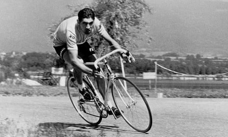 Belgian cyclist Eddy Merckx in action during the 1970 Tour de France. 