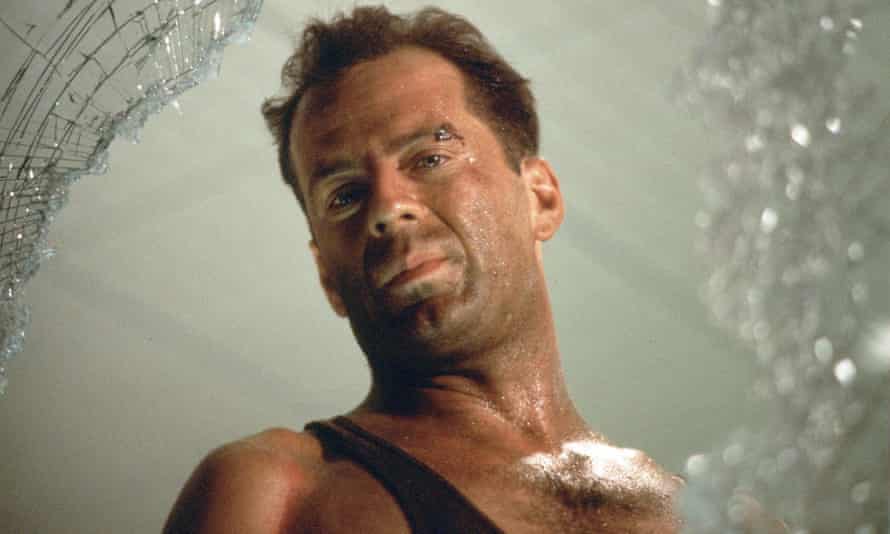 Bruce Willis in Die Hard.