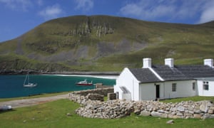 Island life: the Factor’s House on the island of Hirta, St Kilda, Scotland.