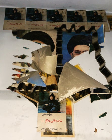 Frayed posters of Bahram Beyzaie’s 1988 film Maybe Some Other Time photographed in the ruins of Tehran’s oldest cinema, Cinema Iran in November.