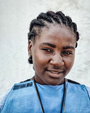 24-year-old Esperanza Ngando applied for a job with the Halo Trust when she was told the work would save people's lives
