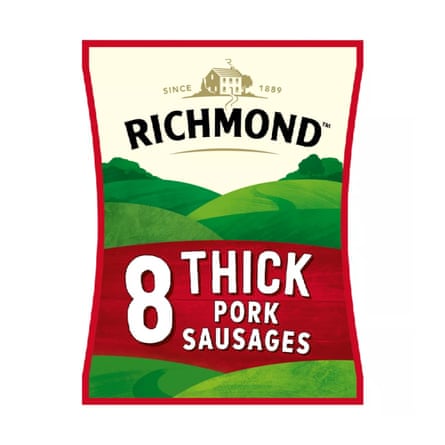 Richmond 8 Thick Pork Sausages