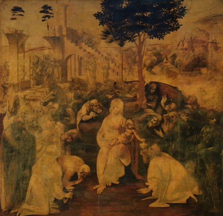 The Adoration of the Magi, 1481 by Leonardo da Vinci.