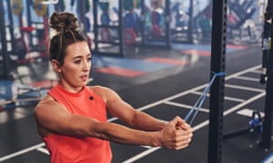 Jade Jones working out before confirmation last week that the Olympics had been postponed until 2021.