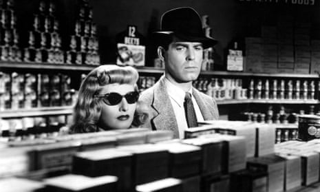 Barbara Stanwyck and Fred MacMurray as  Walter and Phyllis in the 1944 film of Double Indemnity.