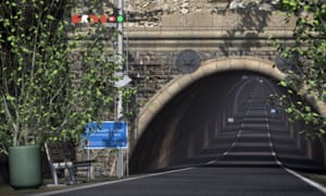 A virtual image of the Queensbury tunnel as a cycle route.