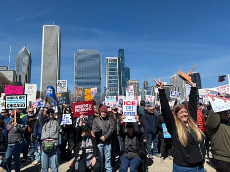 No Kings protests live updates: hundreds of thousands rally in cities around the world against Trump and his administration