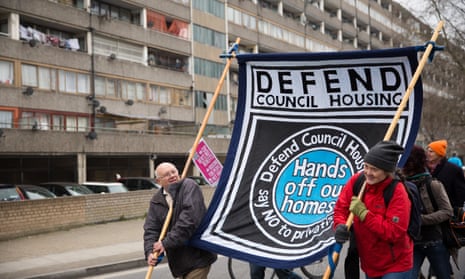 Campaigners march through Aylesbury Estate to demand social housing