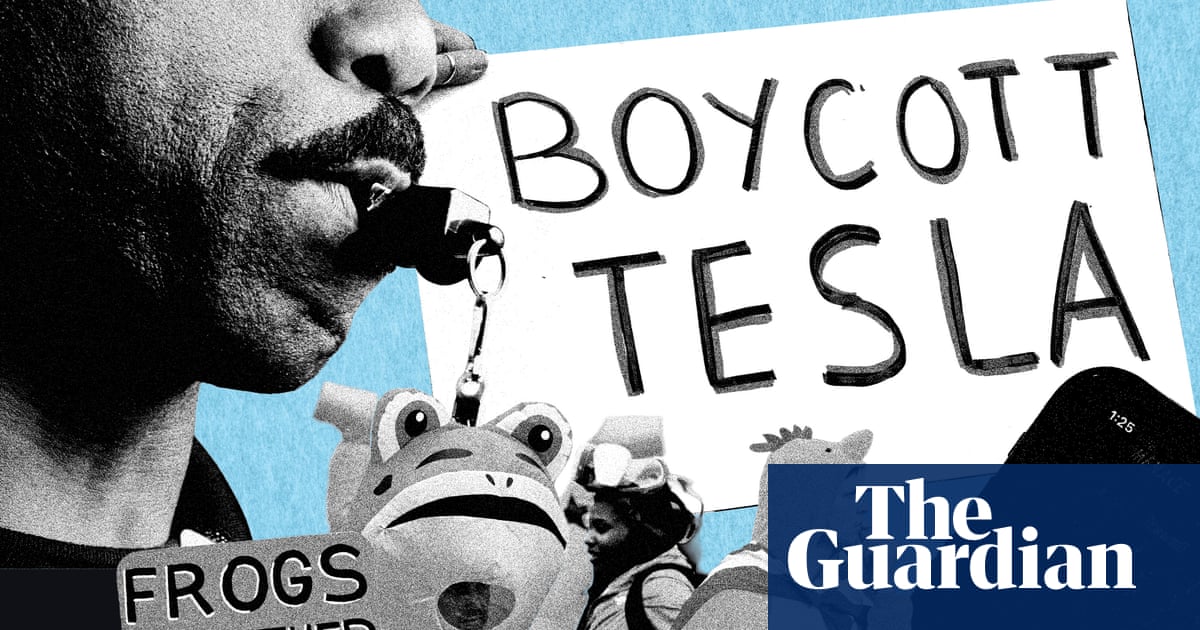 Inflatable frogs and ice scrapers: nine innovative ways Americans protested against Trump in 2025