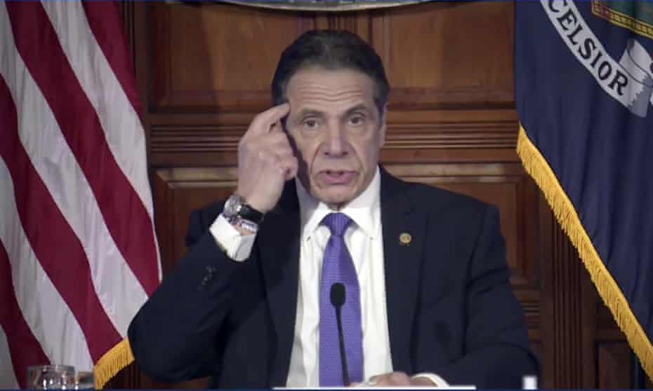 Andrew Cuomo speaks during a news conference on Wednesday.