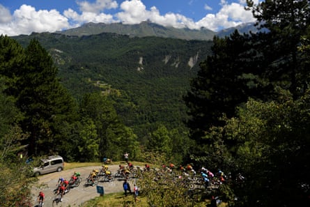 The Col de la Madeleine during the recent Dauphiné.