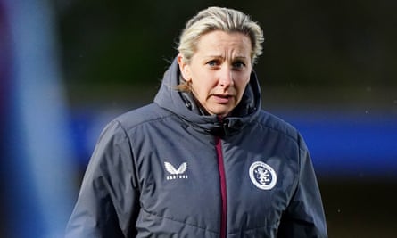 The Aston Villa Women manager, Carla Ward.