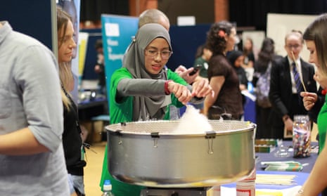 This is Nur Anuar, a Chemical &amp; Biological Engineering student and Engineering Ambassador at our Exploring STEM for Girls event that took place on 11th March in the Octagon Centre, Sheffield.