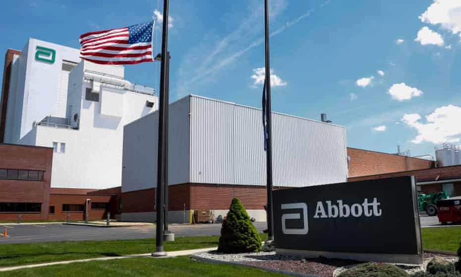The Abbott manufacturing facility in Sturgis, Michigan. Abbott denies share buybacks hurt safety.