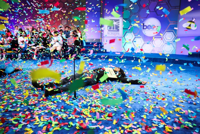 Faizan Zaki winning the Spelling Bee