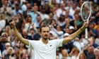 Medvedev knocks world No 1 Sinner out of Wimbledon in topsy-turvy five-setter
