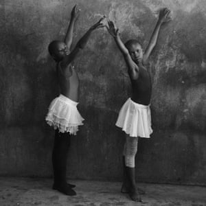 Two young ballet dancers in Kibera, one of the largest informal settlements in Nairobi