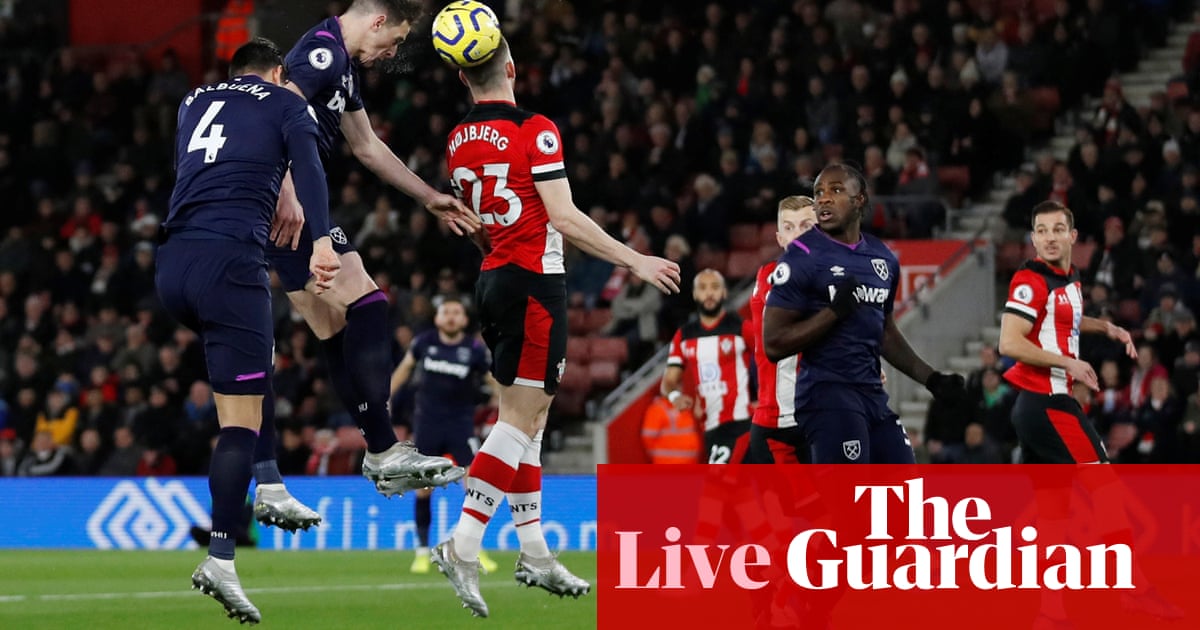 Southampton v West Ham: Premier League – live!