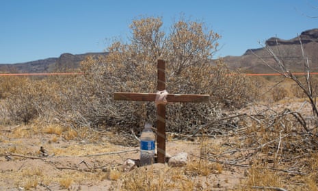A grave in the Cabeza Prieta wilderness near Ajo, Arizona. 