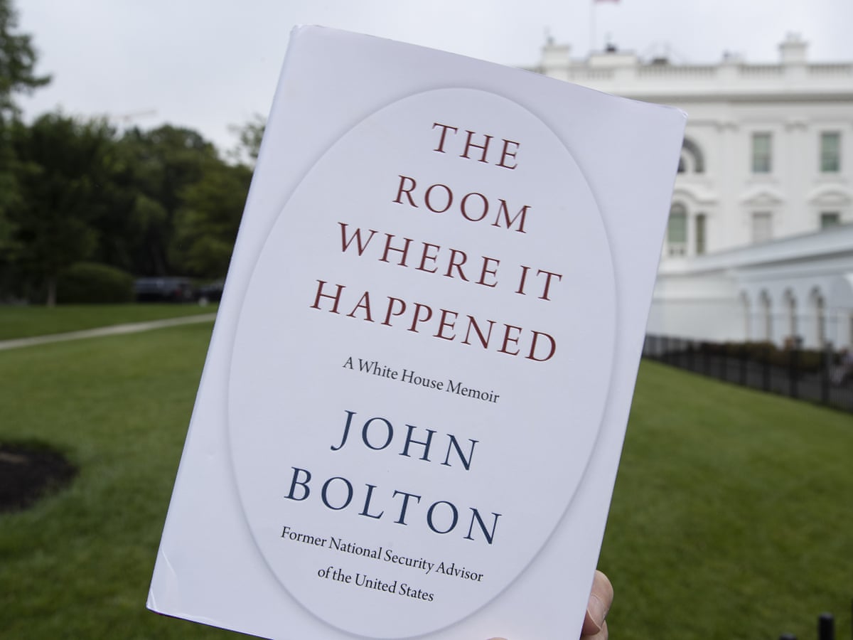 White House Pressured Official To Say John Bolton Book Was Security Risk Books The Guardian