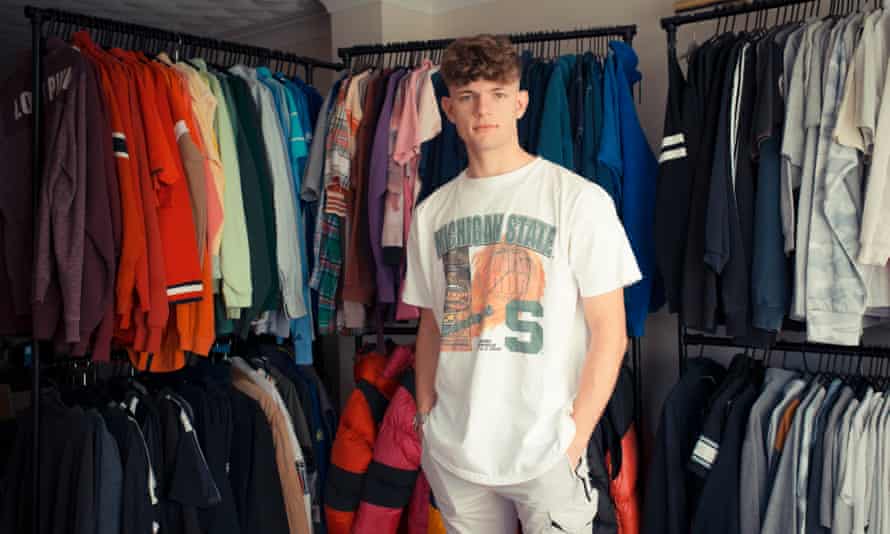 Evan Sellick, 16, student and Depop reseller from Cwbran, south Wales.
