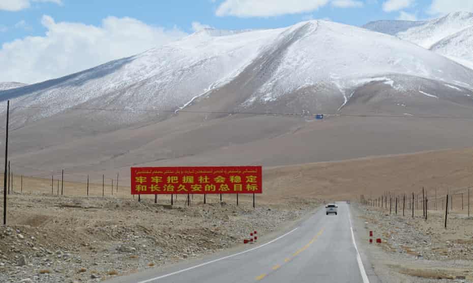 A stretch of the Karakoram Highway in Xinjiang, China, a region which could be transformed by Xi Jinping’s Belt and Road initiative infrastructure plans.