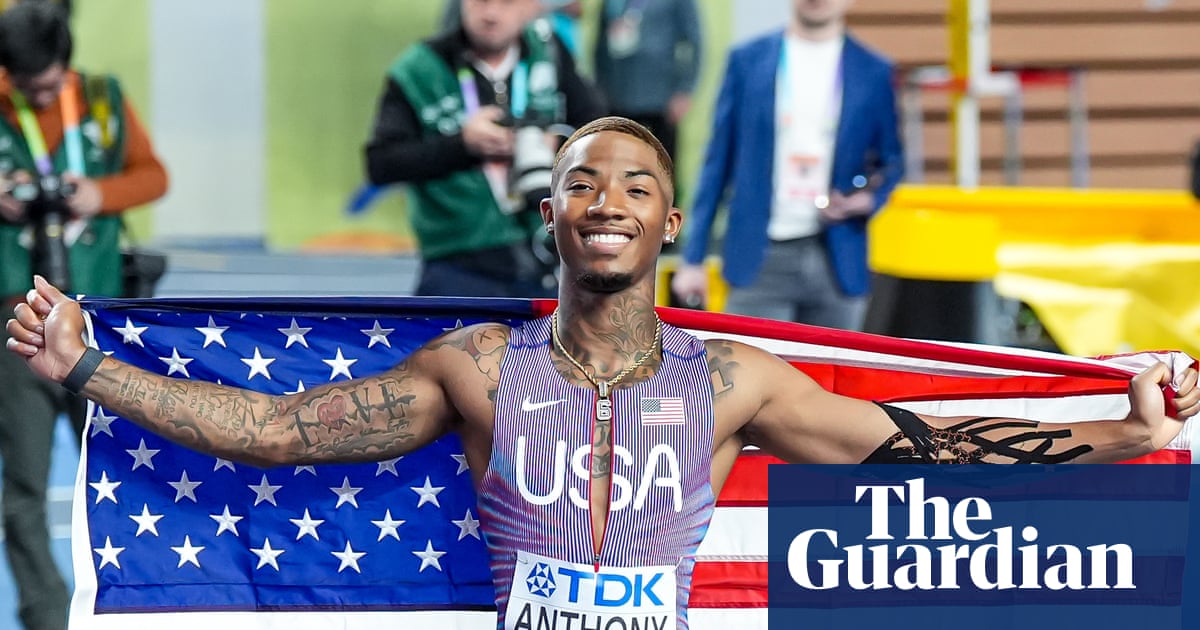 USA’s Jordan Anthony wins 60m world gold after his blood clot ‘the size of a soccer ball’