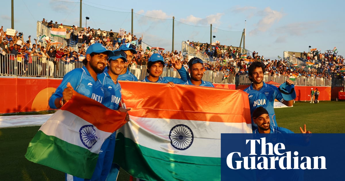 Image accompanying The Guardian coverage of the Asian Games cricket final between India and Pakistan.