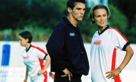 Jonathan Rhys Meyers and Keira Knightley in 2002 film Bend it like Beckham, directed by Gurinder Chadha.