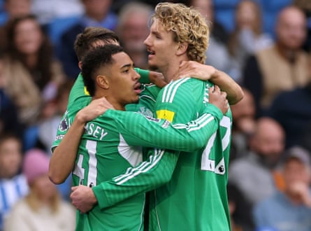 Nick Woltemade scores for Newcastle in their 2-1 defeat at Brighton