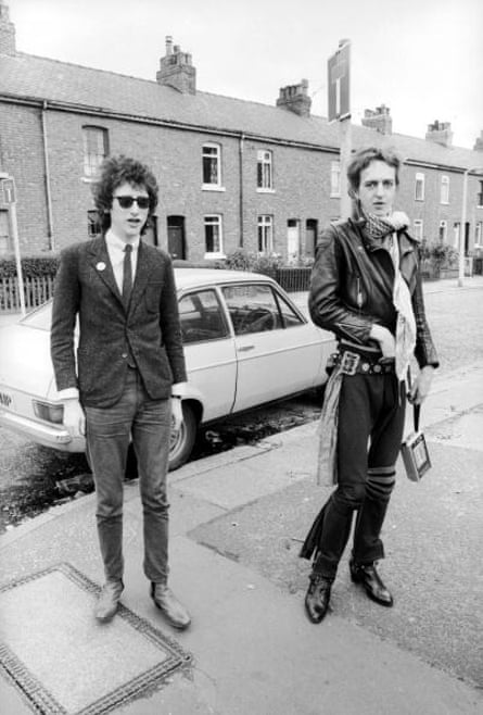 Nick Kent with John Cooper Clarke in Manchester, August 1978.