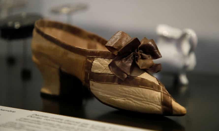 A supposed shoe of Marie-Antoinette, torn from the hands of an insurgent during the capture of the Tuileries on August 10, 1792