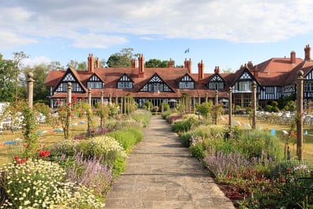 Gardens and mock tudor building
