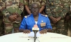 Niger junta spokesman Col Amadou Abdramane
