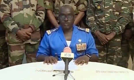 Niger junta spokesman Col Amadou Abdramane